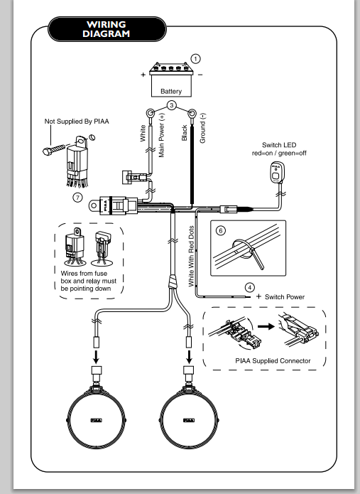 PIAA fog lights turn on when engine starts? - Jeep ... hella 500 light wiring diagram 